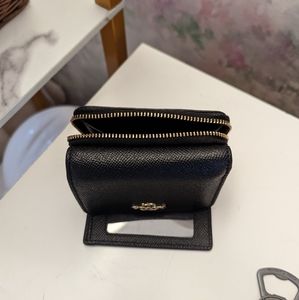 Coach black leather wallet